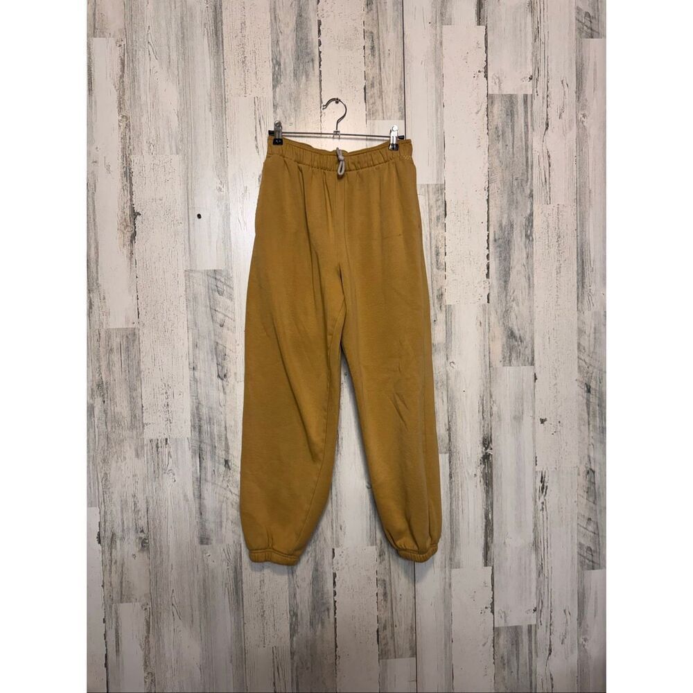 DSG Mustard Yellow Joggers Men’s Medium Drawstring Sweatpants Casual Lounge Pant